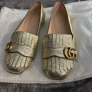 Gucci Interlocking G logo leather loafers